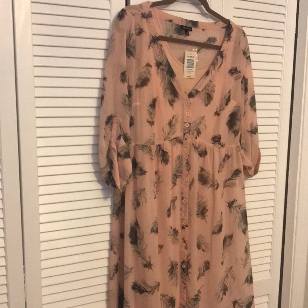 Torrid Chiffon Shirt Dress